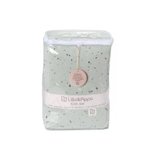 Lillo&Pippo punjena posteljina 3/1, Terrazzo Blue 