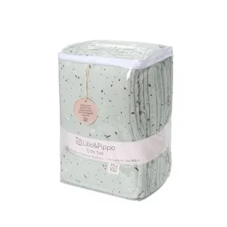 Lillo&Pippo punjena posteljina 3/1, Terrazzo Blue 