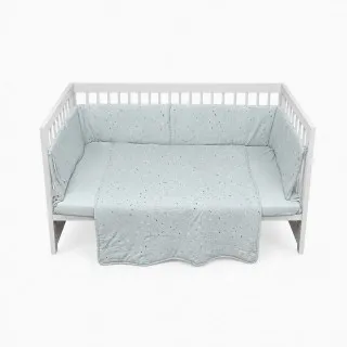 Lillo&Pippo punjena posteljina 3/1, Terrazzo Blue 