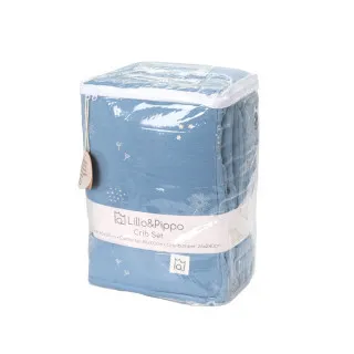 Lillo&Pippo punjena posteljina 3/1, Blue Wish 