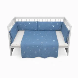 Lillo&Pippo punjena posteljina 3/1, Blue Wish 