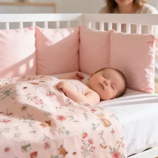 Baby Textil punjena posteljina Cvetna družina, 6/1 