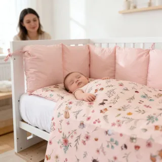 Baby Textil punjena posteljina Cvetna družina, 6/1 