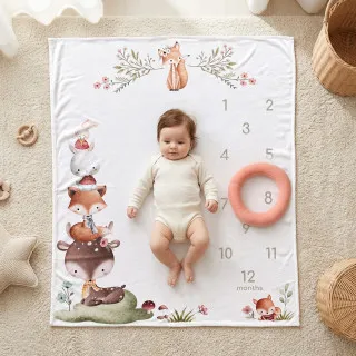 Baby Textil podloga za slikanje Cvetna družina 