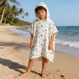 Baby Textil pončo za plažu Astronaut 