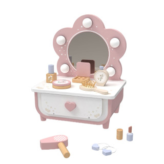 Cute&Cool drvena igračka make-up sto sa svetlom 