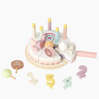 Cute&Cool drvena igračka rođendanska torta set 