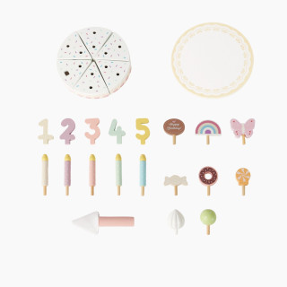 Cute&Cool drvena igračka rođendanska torta set 