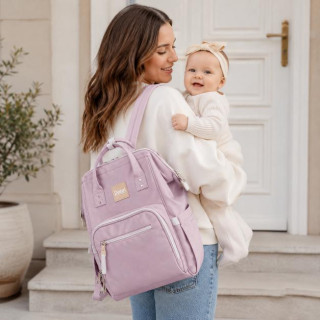 Puerri torba za mame MyMomBag, lila 