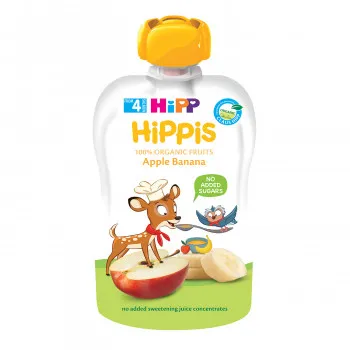 Hipp pouch jabuka i banana 100g 