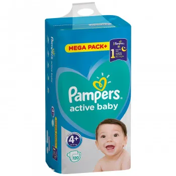 Pampers pelene MB 4+ maxi plus 10-15kg 120kom 