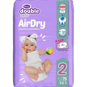 Violeta pelene double care jumbo plus 2 mini 3-6kg 76kom 