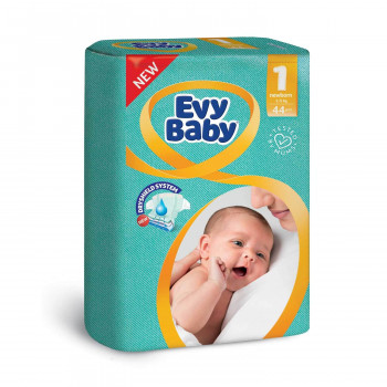 Evy baby pelene 1 newborn 2-5kg 44 kom 