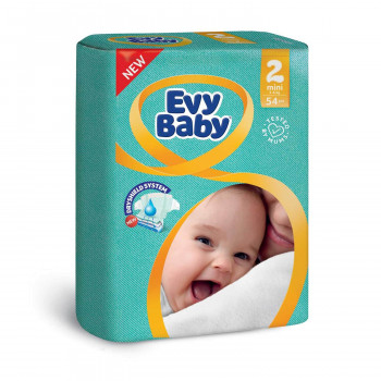 Evy baby pelene 2 mini 3-6kg 54kom 