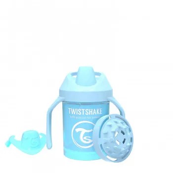 TS čaša sa ručkom Mini Cup 230ml 4m+ pastelna plava 
