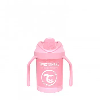 TS čaša sa ručkom Mini Cup 230ml 4m+ pastelna roze 