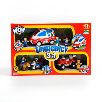 Wow igračka set 3 u 1 Emergency Rescue 