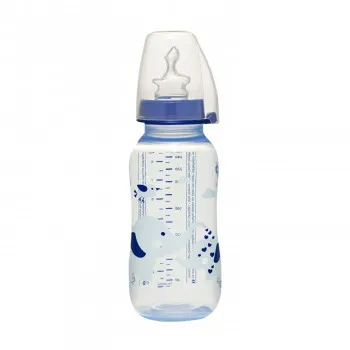 Nip pp flašica Trendy Boy 250 ml sa silikonskom cuclom za mlijeko 0-6 