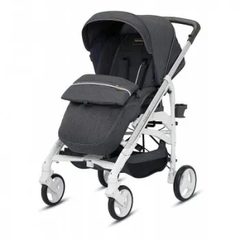 Inglesina kolica za bebe Trilogy, sa jednom ručkom, beli ram, denim 