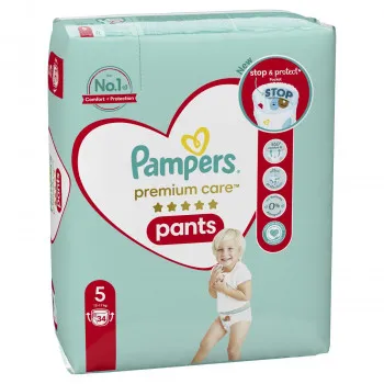 Pampers pants premium VP 5 junior 11-18kg 34kom 