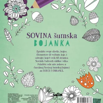 Malik knjiga Sovina šumska bojanka 