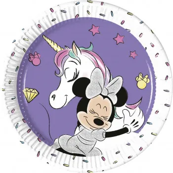 Papirni tanjuri Minnie metallic 20 cm 8 kom 