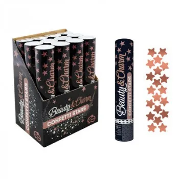 Konfeti pneumatski stars zlatni 30 cm 