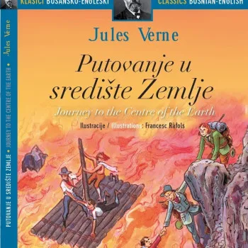 Malik knjiga Putovanje u središte zemlje,dvojezičn 