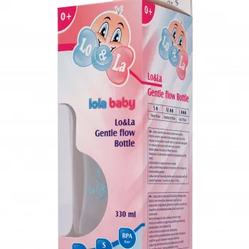 Lo&La „Gentle flow“ pl bočica 330 ml, S teat 0m+ 