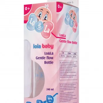 Lo&La „Gentle flow“ st bočica 240 ml, S sisač 0M+ 