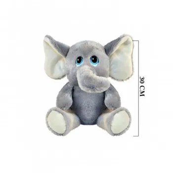 Igr Slon Pliš 30 Cm Sivo 