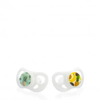 Twistshake 2x duda 6+m banana pineapple 