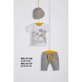 WOGI komplet 3/1 (majica, šorts, bandana), dječaci 