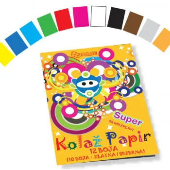 Kolaž Papir B5 - 12 Boja 
