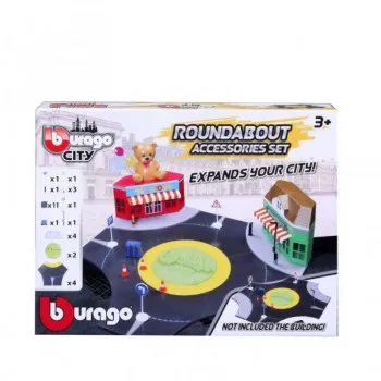 Bburago City Roundabout Playset 
