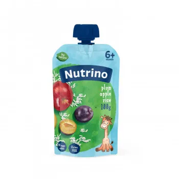 Nutrino pouch jabuka, šljiva i pirinač 100g 