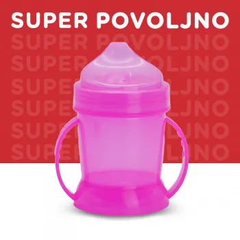 Baby Chef šolja sa ručkom,roze 