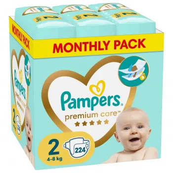 Pampers pelene MSB S2 4-8kg 224kom 