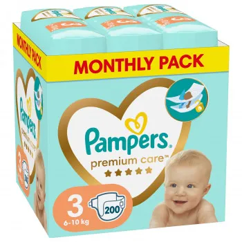 Pampers pelene MSB S3 6-10kg 200kom 