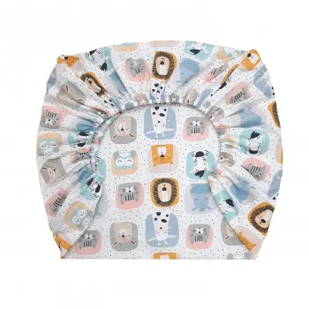 Lillo&Pippo čaršav sa lastišem 120x60 ,Životinjice 