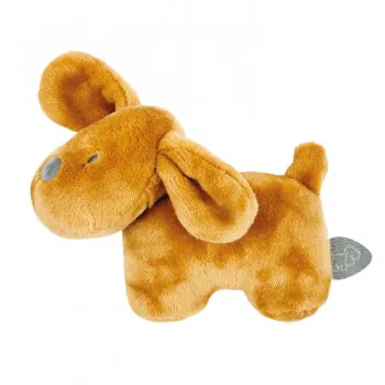 Nattou zvečka u obliku kuce, braon 