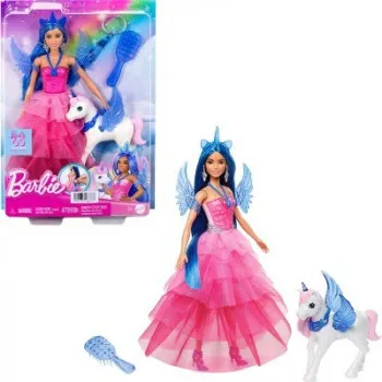 Barbie set - safirna lutka sa jednorogom 