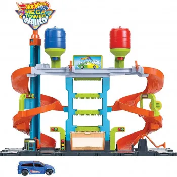 Hot Wheels city set za igru - mega autopraonica 