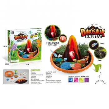 Merx igračka stanište dinosaurusa,vulkan 