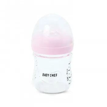 Baby Chef staklena flašica 120ml, roze 