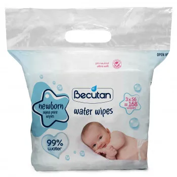 Becutan vlažne maramice dječje aqua 3x56 