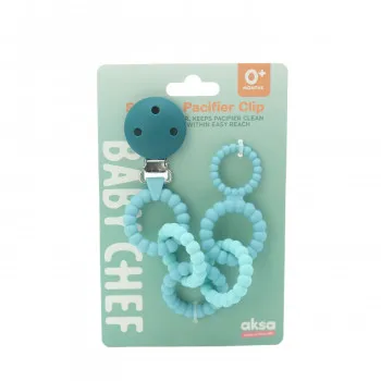 Baby Chef silikonski lančić za lažu, plavi 