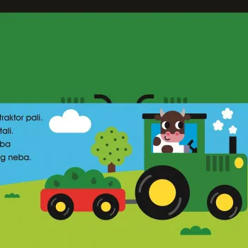 Malik mini me vozila-traktor na farmi 