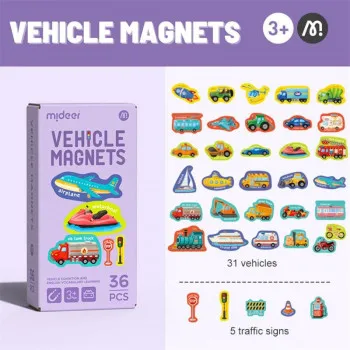 MID: Magnetni kreativni set - Prijevozna sredstva 