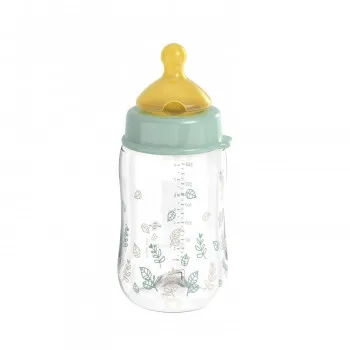 Nip Green PP flašica zelena 240ml 0m+,M protok 